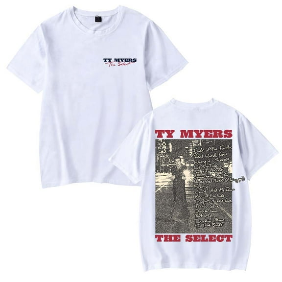 Ty Myers The Select Album Tracklist T-Shirt Women Men Casual Crewneck Short Sleeve Tee