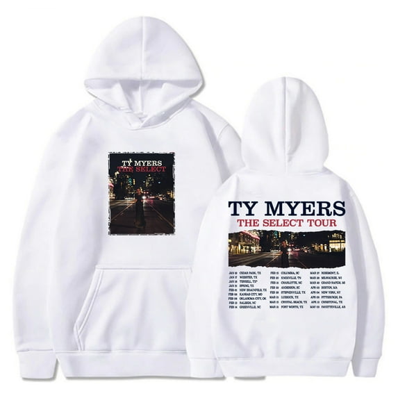 Ty Myers The Select Tour 2025 Hoodie Long Sleeve Streetwear Women Men Hooded Sweatshirts