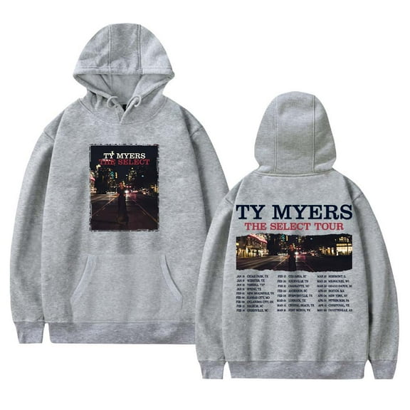 Ty Myers The Select Tour 2025 Merch Hoodies Women Men Long Sleeve Sweatshirt Fashion Clothes