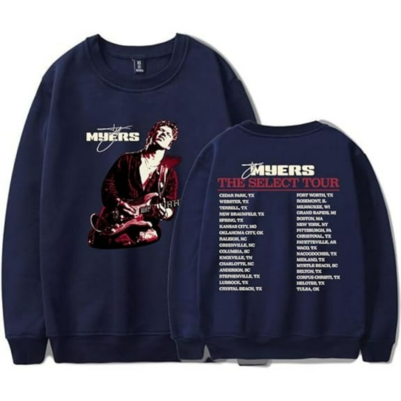Ty Myers The Select Tour 2025 Merch Sweatshirt Women Men Crewneck Long Sleeve Pullover Clothes