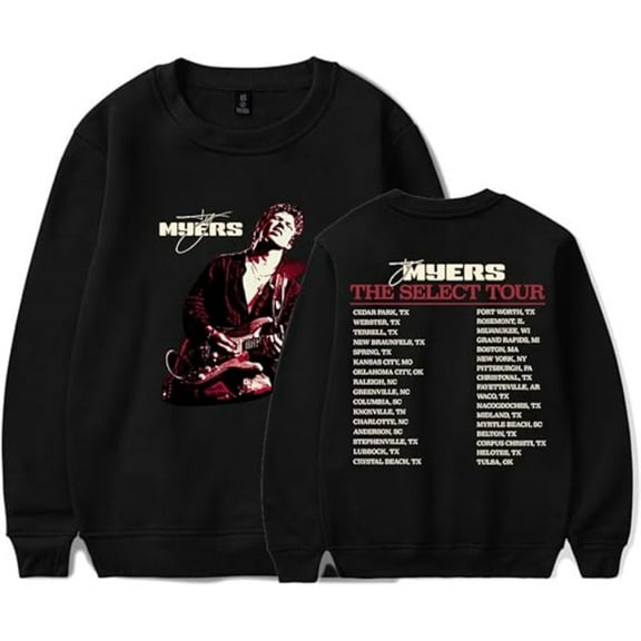 Ty Myers The Select Tour 2025 Merch Sweatshirt Women Men Crewneck Long Sleeve Pullover Clothes