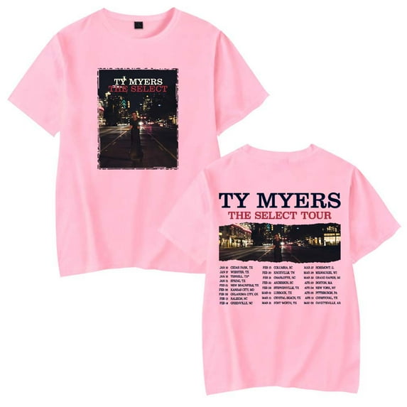 Ty Myers The Select Tour 2025 Merch T-Shirt Women Men Casual Crewneck Fashion Short Sleeve Tee