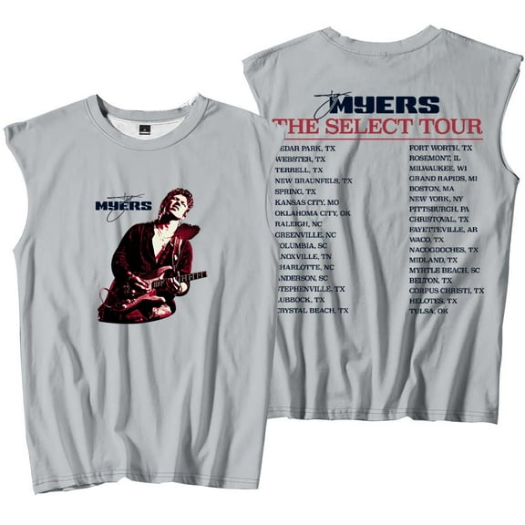 Ty Myers The Select Tour 2025 Merch Tank Tops Sleeveless Sport Vest Women Men Fashion Outdoor Sportwear