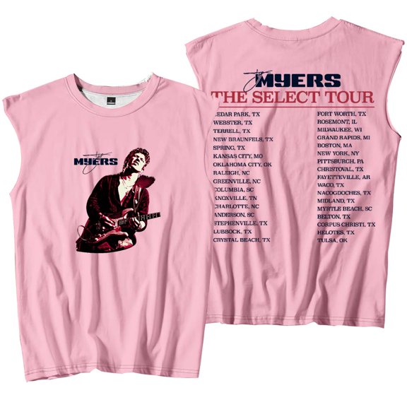 Ty Myers The Select Tour 2025 Merch Tank Tops Sleeveless Sport Vest Women Men Fashion Outdoor Sportwear