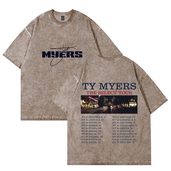 Ty Myers The Select Tour 2025 Tee Merch Men Women Tshirt Trendy Streetwear