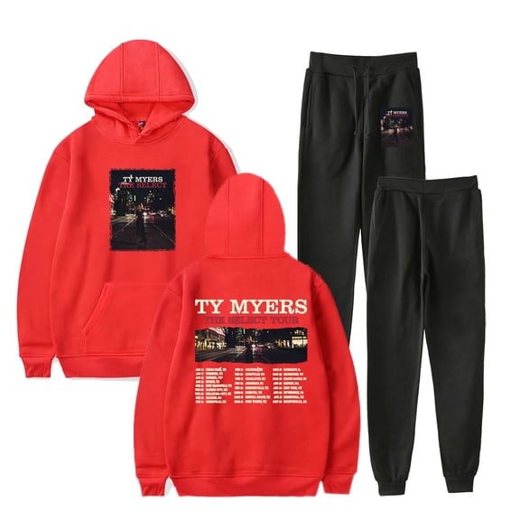 Ty Myers The Select Tour Hoodies Jogger Pants Cosplay Unisex Fashion HipHop Streetwear Set