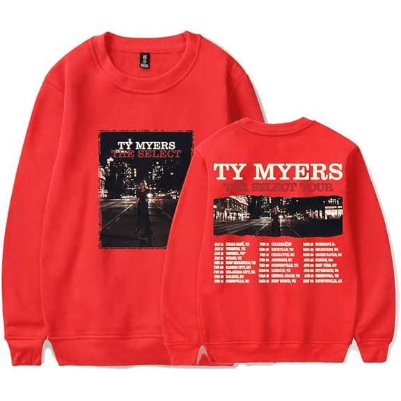 Ty Myers merch The Select Tour 2025 sweatshirt  crewneck long sleeve sweatshirt men/women concert  pullover