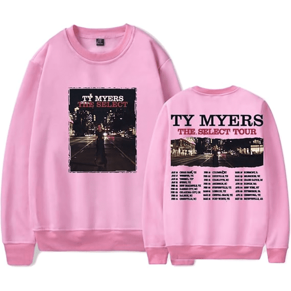 Ty Myers merch The Select Tour 2025 sweatshirt  crewneck long sleeve sweatshirt men/women concert  pullover