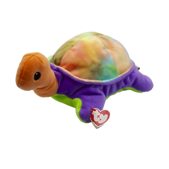 Ty Pillow Pal: Snap the Turtle with a rainbow shell | Stuffed Animal | MWMT's