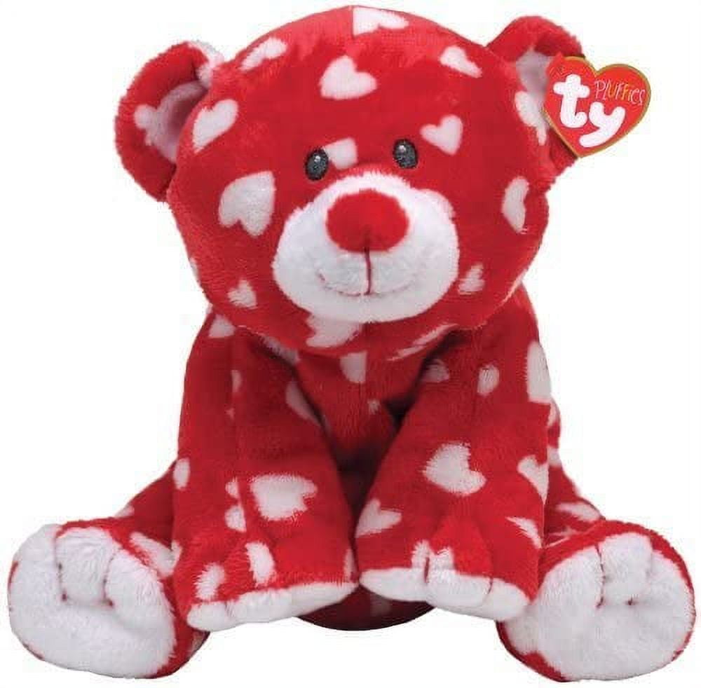 Ty white bear with red best sale heart