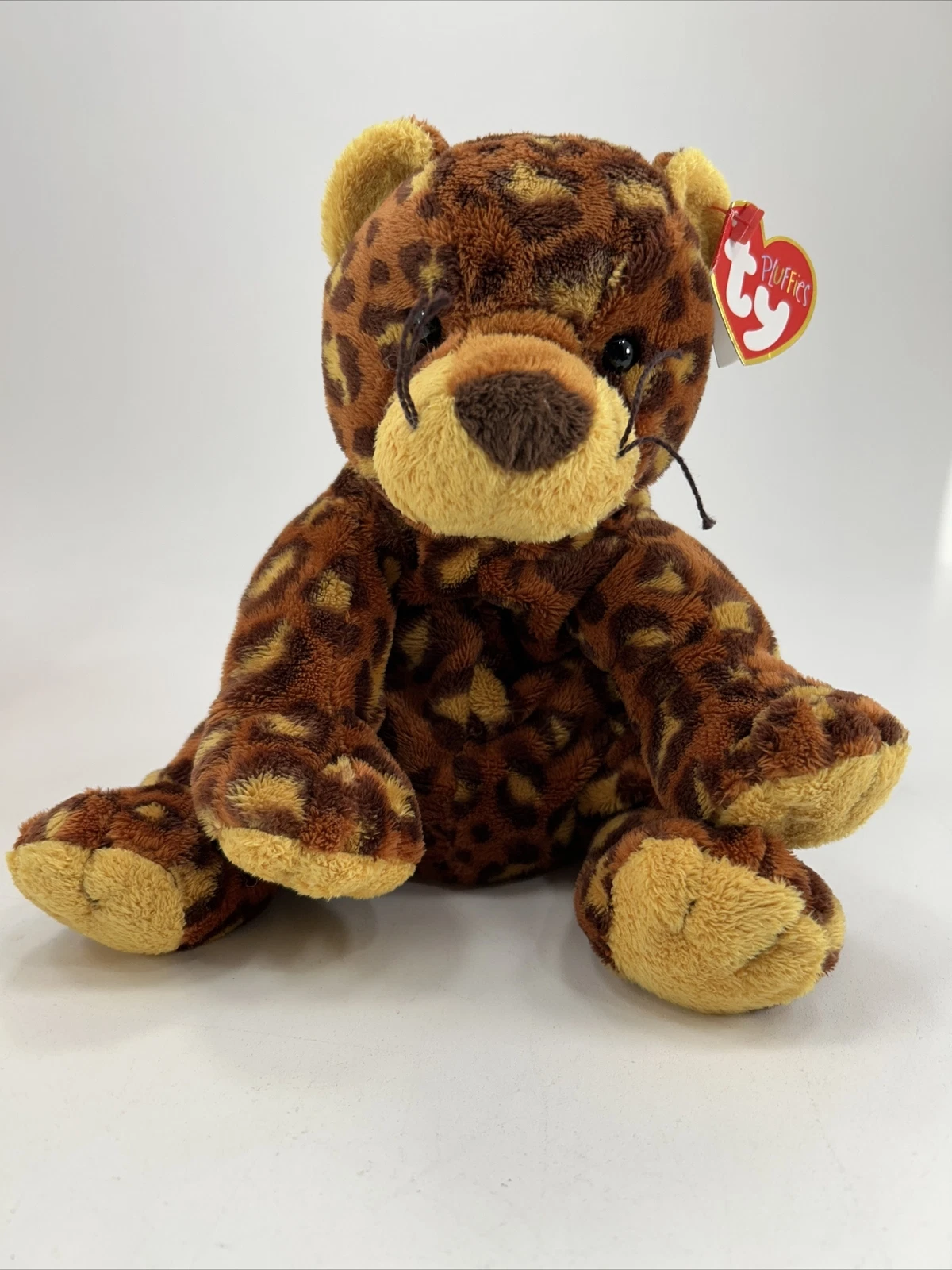 Ty Pluffies - Pokey the Leopard Wild Cat (8 inch) Soft Plush