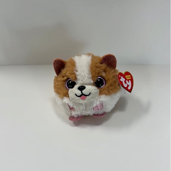 Ty Puffies (Beanie Balls) Plush - TANNER the Brown Dog (4 inch)