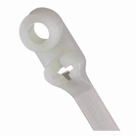 Cable Tie, 14 in L, 3-1/2 in Max Bundle Dia., Natural, Nylon 6/6, 120 lb Strength, 50 PK