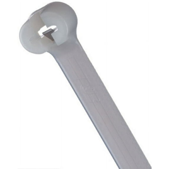 Cable Tie, 24-1/2 in L, 7 in Max Bundle Dia., Natural, Nylon 6/6, 120 lb Strength, 50 PK