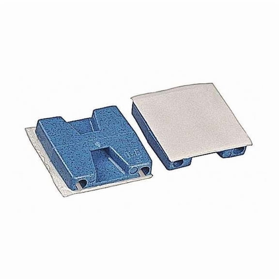 Ty-Rap Metal Detectable Cable Tie Mount, Nylon 6/6, Blue, 1.13 in L TC5342A-NDT