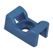 Ty-Rap Cable Tie Base,Saddle,Screw,Blue,PK100 TC5141-NDT