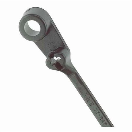 Cable Tie, 4 in L, 5/8 in Max Bundle Dia., Black, Nylon 6/6, 18 lb Strength, 1000 PK TY33MX