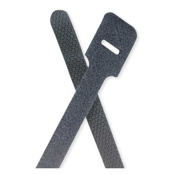 Ty-Rap Hook-and-Loop Cable Tie,13 in,Black,PK10 FO350-40-0