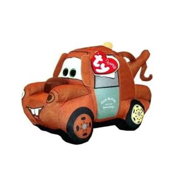 Ty Sparkle Disney - PIXAR Cars Mater Collection 8" Plush Tow Truck (BONUS 1 FUN CHOPS & 1 TY CARD)