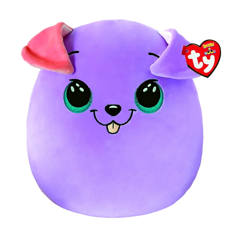 Ty Squish A Boo Bitsy - Purple Dog - 10