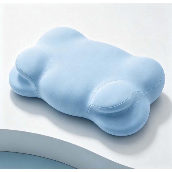Tyab Bed Pillow, Cloud Cervical Neck Support Pillow with Cooling Washable Pillowcase