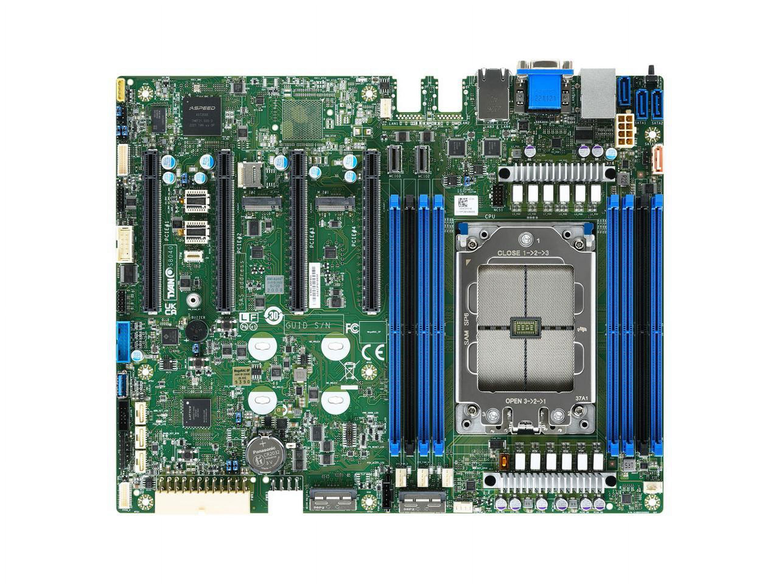 Tyan HX S8040 Server Motherboard, 1S AMD Siena CPU, 12