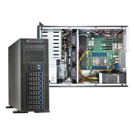 Tyan Thunder HX FT65T-B5642 B5642F65TV8E2H-G Server System Barebone - 4U 1S Tower Professional Workstation w/ 8 LFF & 2 NVMe U.2 bays