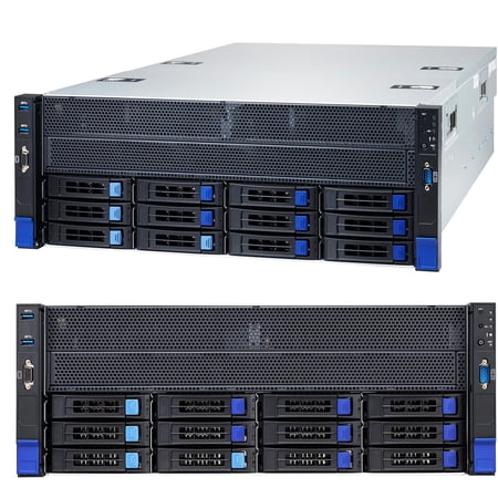 Tyan Thunder HX FT83A-B7129 B7129F83AV8E4HR-N Server Barebone System 4U Rackmount - 10 GPU HPC Server w/ 12 LFF + opt. 10 SFF bays