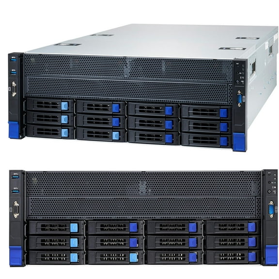 Tyan Thunder HX FT83A-B7129 B7129F83AV8E4HR-N Server Barebone System 4U Rackmount - 10 GPU HPC Server w/ 12 LFF + opt. 10 SFF bays