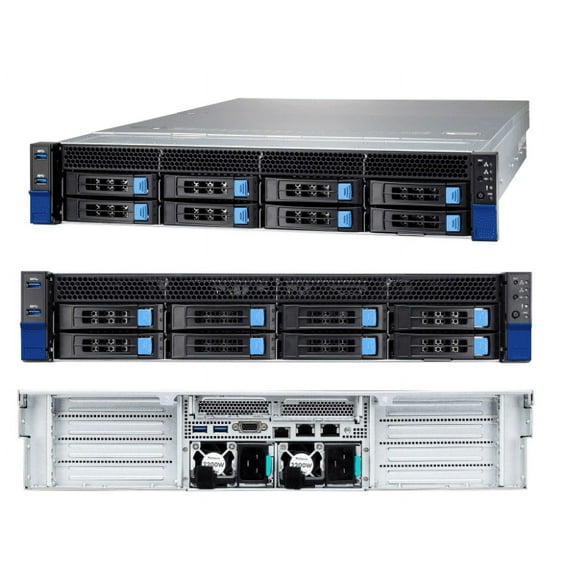 Tyan Transport HX TN83-B8251 B8251T83E8HR-2T-N Barebone Server System 2U2S 4GPU HPC Server w/ 8 LFF bays Full Warranty