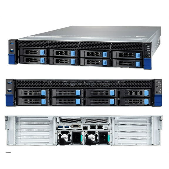 Tyan Transport HX TN83-B8251 B8251T83E8HR-2T-N-EDA Barebone Server System 2U2S 4GPU HPC Server w/ 8 LFF bays Full Warranty
