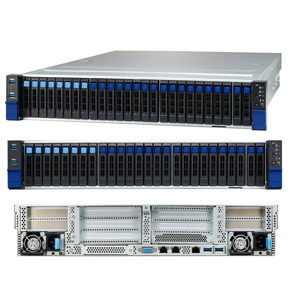 Tyan Transport HX TS75A-B8252 B8252T75AV18E8HR-2T Server 2U2S HPC Server, 8 NVMe U.2 + 16 SATA