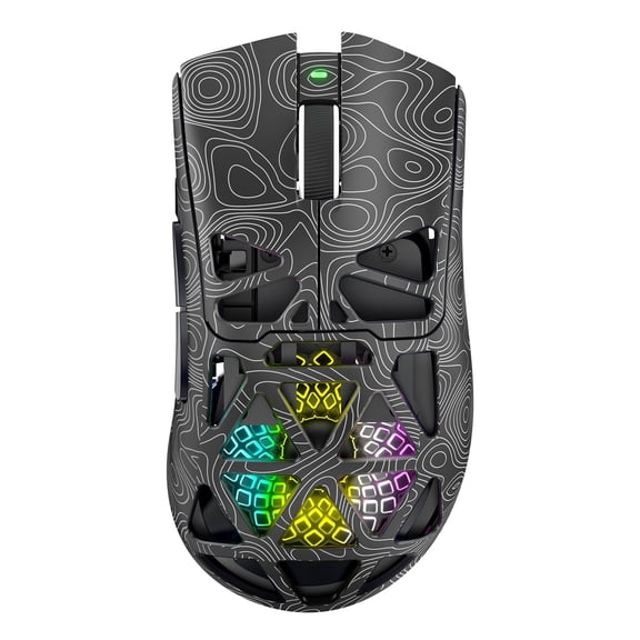 Tyasoleil G11 Wireless Gaming Mouse, Tri-Mode 2.4GHz/USB-C/BT Computer Mouse with 22000 DPI, 400mAh Battery, Esports-Grade PAW3311 Sensor, RGB Light Gaming Mice for PC/Laptop/Mac