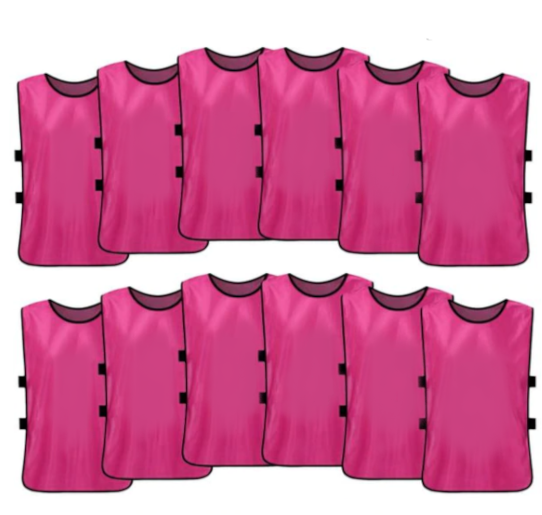 Tych3L Pinnies Scrimmage Training Vests for Kids and Adults (12Jerseys) Soccer Pinnies, Sport
