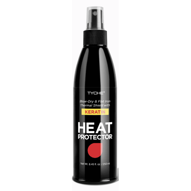 Tyche Black Heat Protector Spray Keratin 8.45 oz