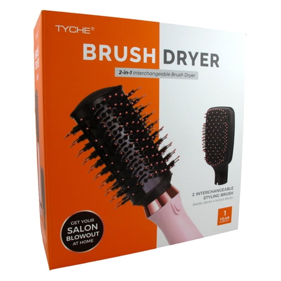 Tyche Brush Dryer 2-In-1 Interchangeable Pink