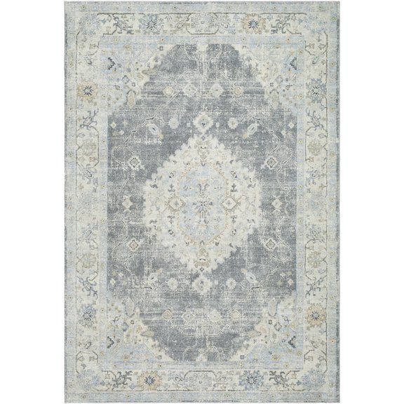 BoutiqueRugs Tyche Traditional Area Rug - Beige, Light Gray, Gray - 5'3" x 7'