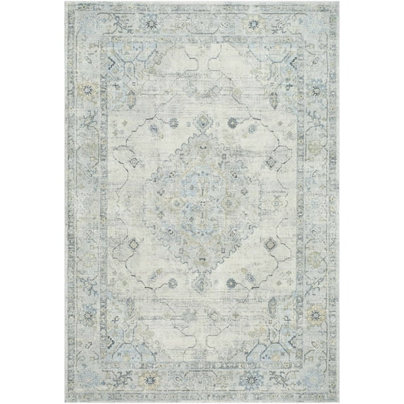 BoutiqueRugs Tyche Traditional Area Rug - Beige, Light Gray, Gray - 5'3" x 7'