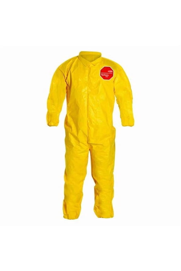 Coveralls,L,Ylw,Tychem 2000,PK12 QC125BYLLG001200