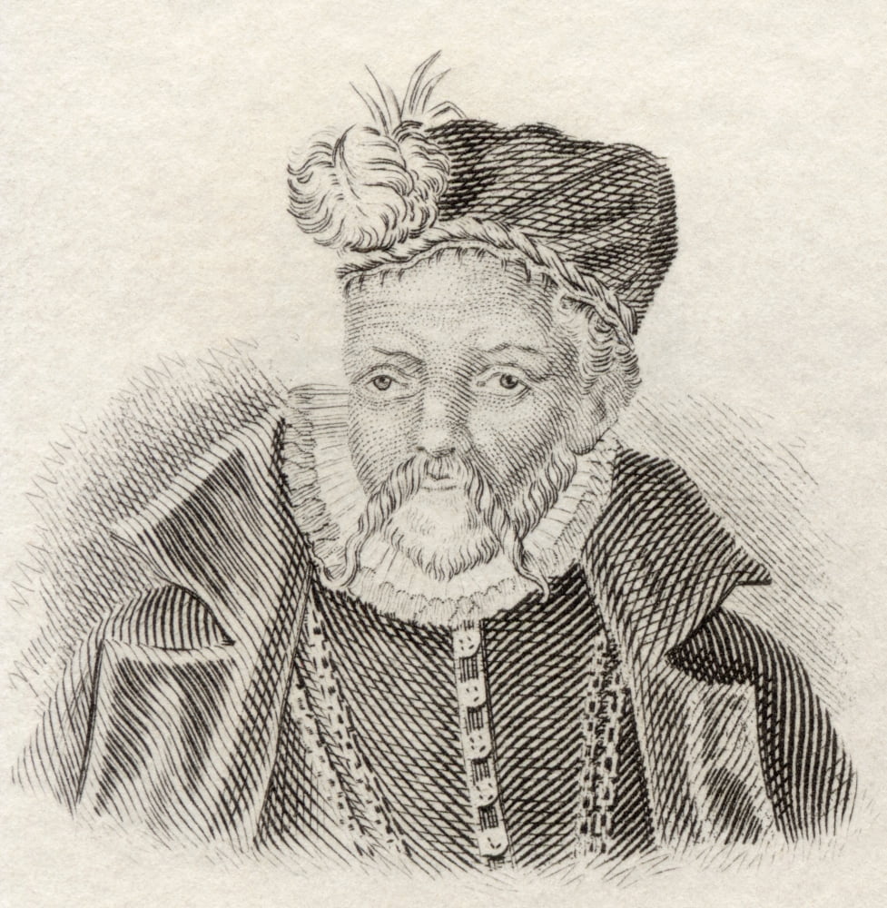 Tycho Brahe 1546 To 1601 Born Tyge Ottesen Brahe Danish Nobleman And Astronomer From Crabbs Historical Dictionary Published 1825 Canvas Art - Ken Welsh Design Pics (24 x 24)