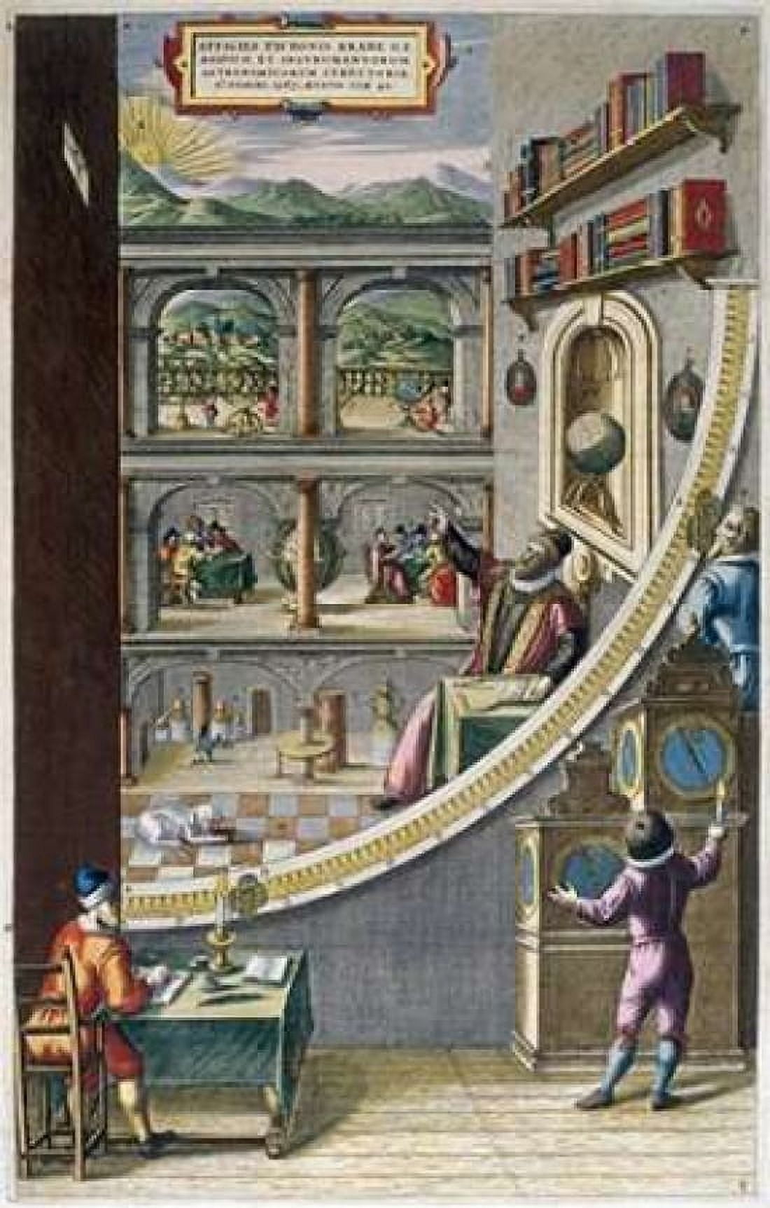 Tycho Brahe and Others With Astronomical Instruments Canvas Art - Joan Blaeu (12 x 18)