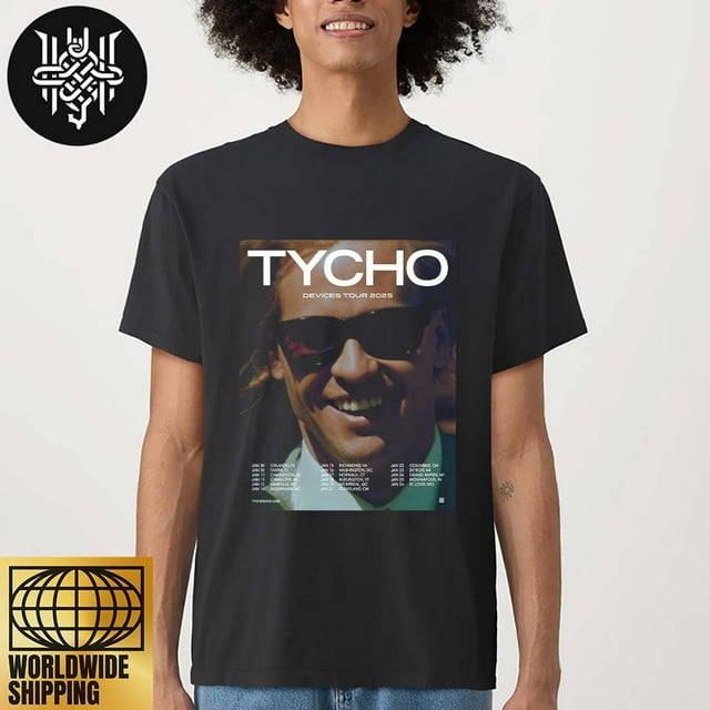 Tycho Devices Tour Dates 2025 Artwork Unisex TShirt