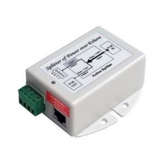 POE GIGABIT SPLITTER 48VDC 8023AT POE INPUT 48V 8023AT POE OUT AND 48VDC