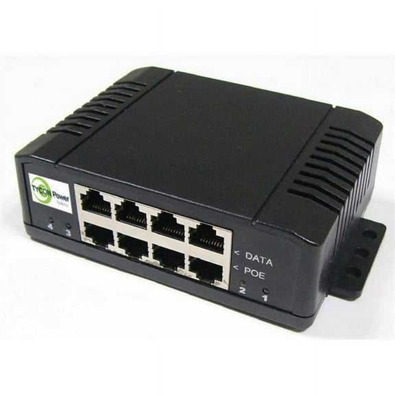 Tycon Systems TP-MS4X4 Mid Span High Power 1A Per Port Univolt POE Injector