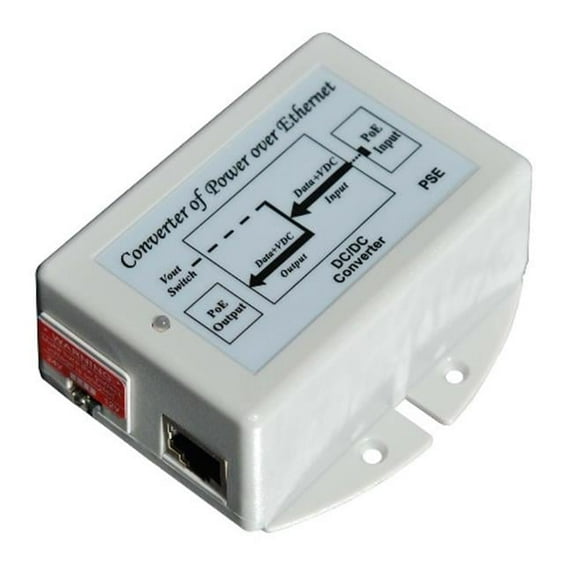 Tycon Systems TP-POE-1824G 48V, Gigabit 24W Passive POE Output - Switch Selectable 18 Or 24V