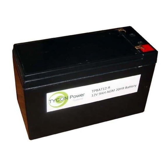 Tycon Systems TPBAT12-9 12V- 9Ah Valve Regulated Sealed Battery