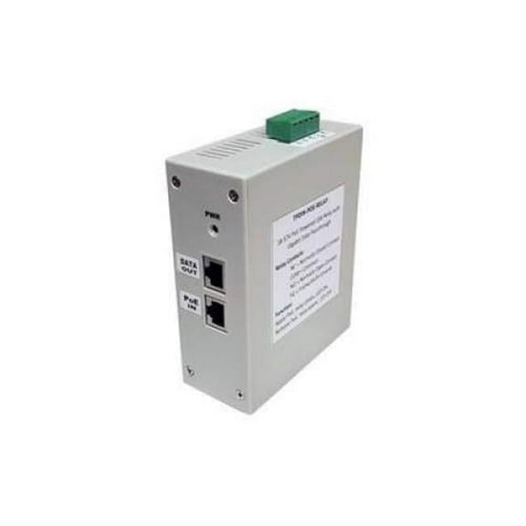 Tycon Systems TPDIN-POE-RELAY TPDIN PoE Powered Relay with Gigabit Data Passthrough - Up to 10A