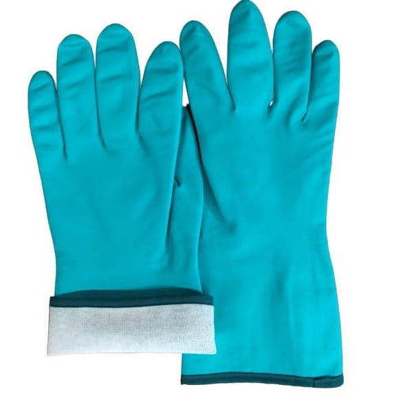 Tycoon Seamless Cotton Knited Nitrile Glove Blue