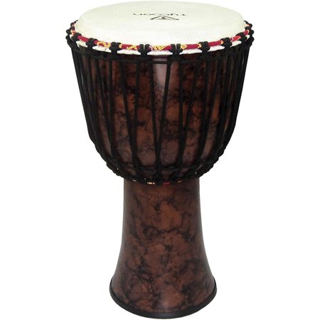 Tycoon Percussion 10 Fiberglass Rope Tuned Djembe - Marble - TFAJ-10MA