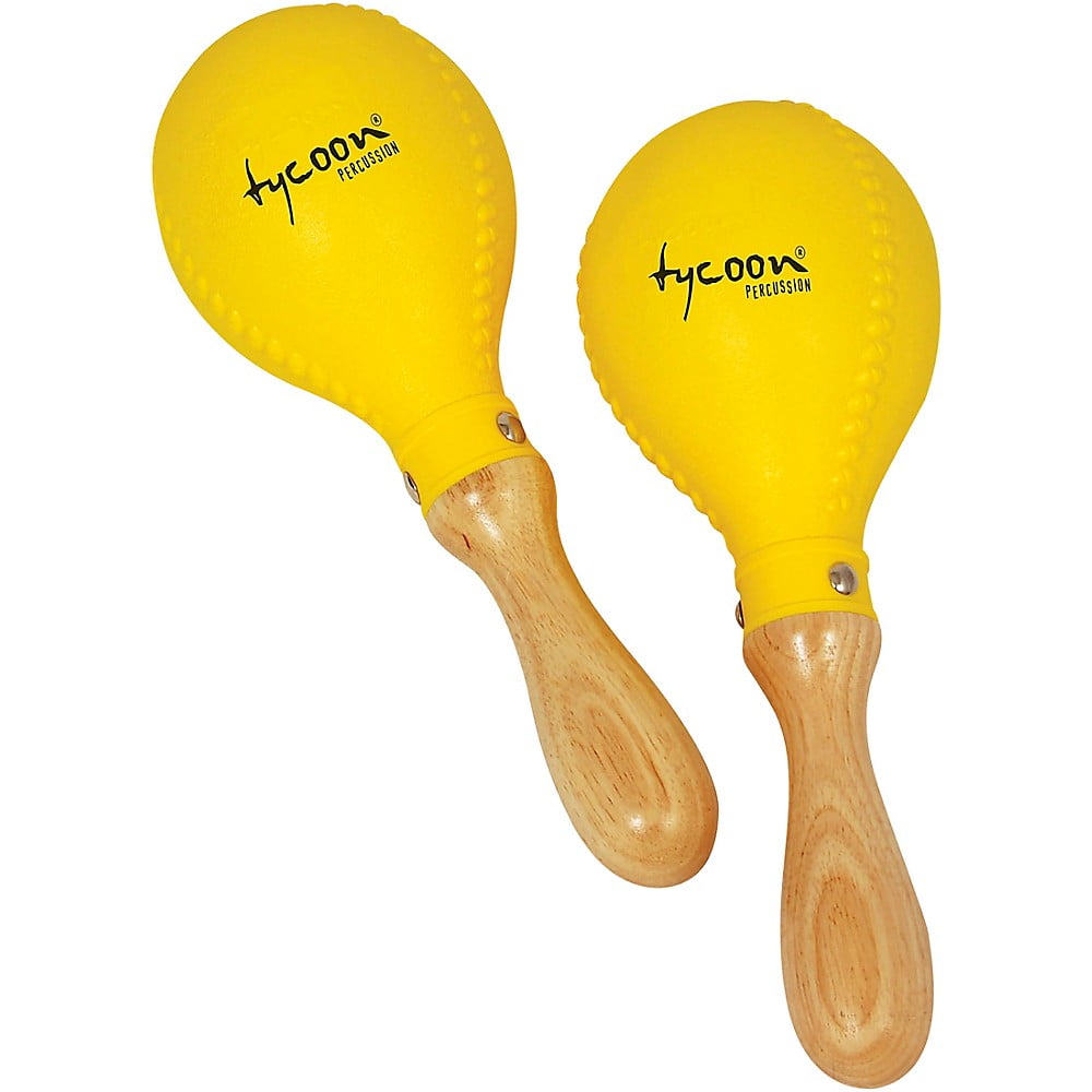Tycoon Percussion Yellow Plastic Maracas - Walmart.com
